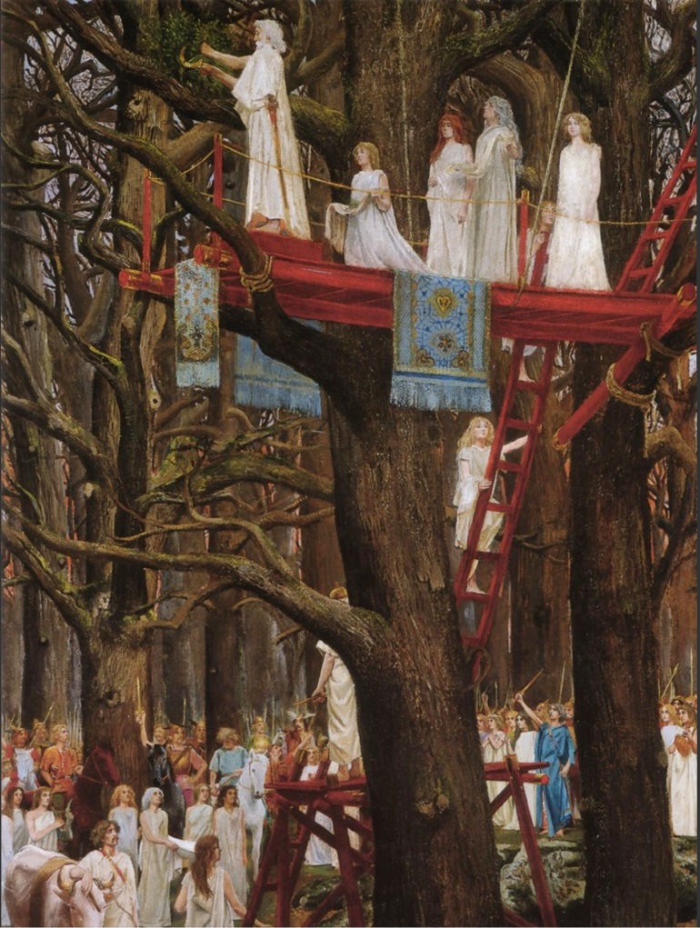 1900 Druides coupant le gui au sixième jour de la Lune
