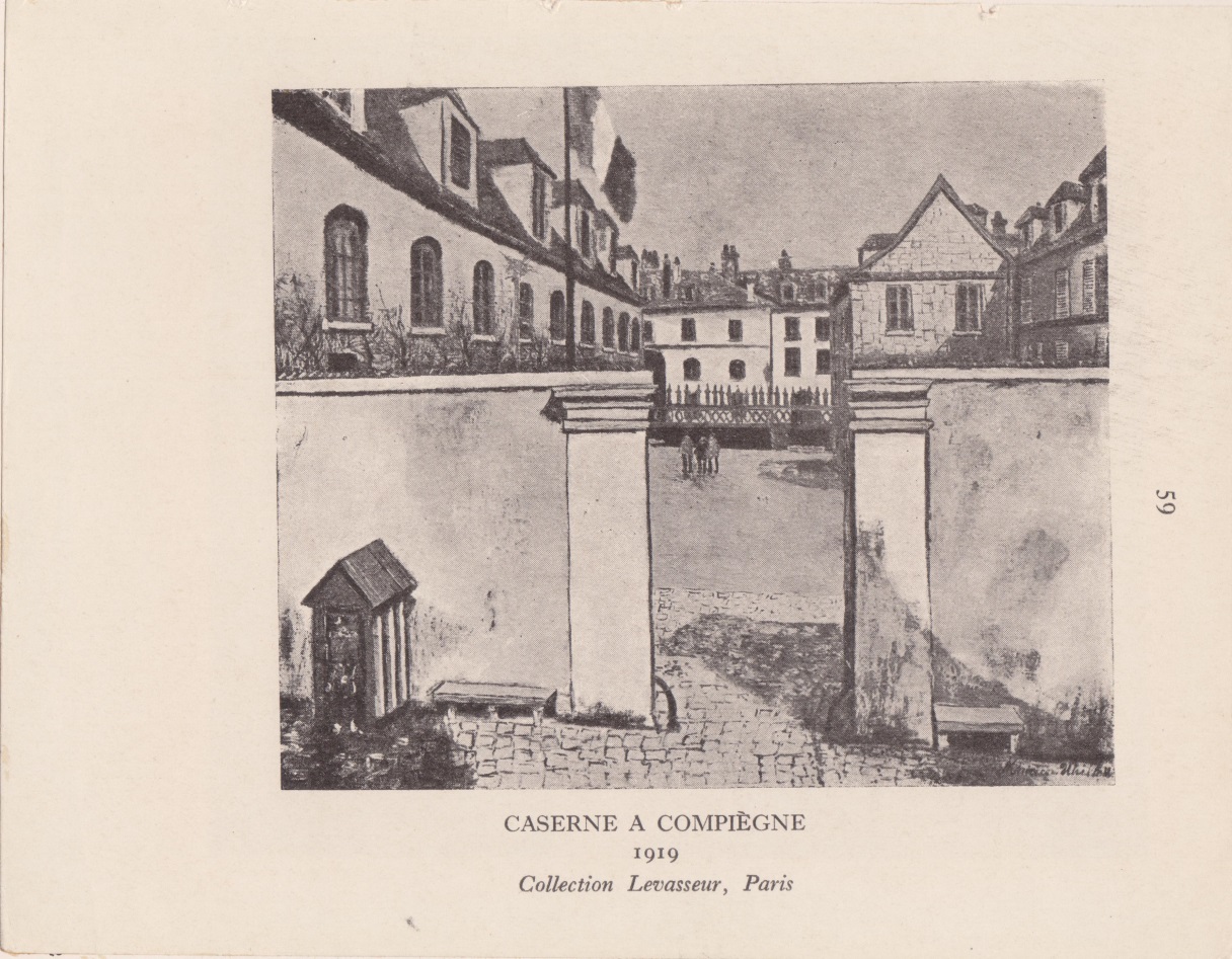 MAISON DU DOCTEUR MARTEAU A BOURG LA REINE 1923 GOUACHE SUR PAPIER B
