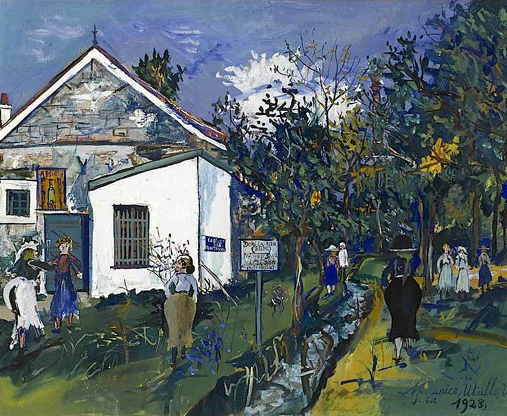MAISON DU DOCTEUR MARTEAU A BOURG LA REINE ( a André Derain) 1923 GOUACHE SUR PAPIER AA