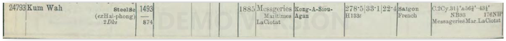 C:\Users\CHAPLAIN\Desktop\1924 12 03 LE NAUFRAGE DU HAIPHONG\Lloyd's Register of Shipping 1924 Steamers b.PNG