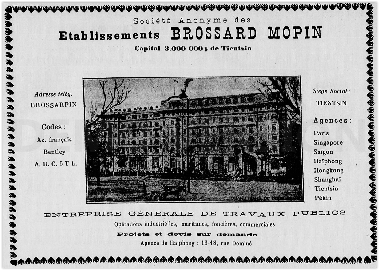C:\Users\CHAPLAIN\Desktop\SAIGONTOURIST\HÔTEL MAJESTIC\BROSSARD ET MOPIN\1924 05 04b PUBLICITE.PNG