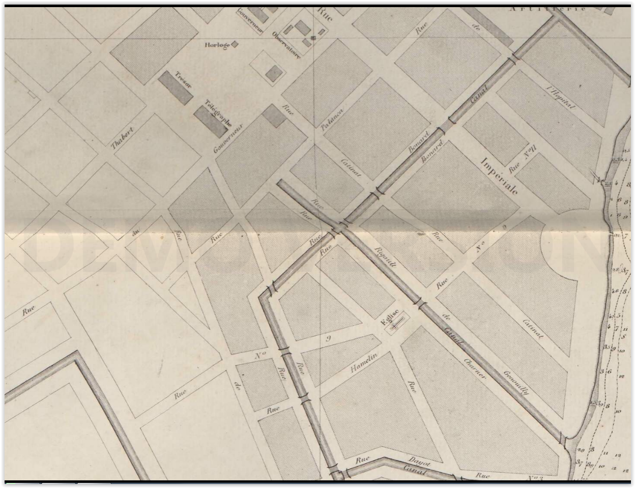 C:\Users\CHAPLAIN\Desktop\PREMIERES EGLISES\1863 26 07  TROISIEME EGLISE OU PREMIERE CATHEDRALE\1863 PLAN DU PORT DE SAIGON.PNG