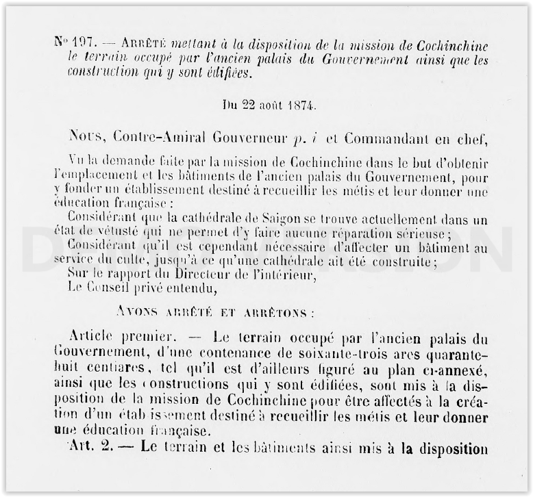 C:\Users\CHAPLAIN\Desktop\PREMIERES EGLISES\1863 26 07  TROISIEME EGLISE OU PREMIERE CATHEDRALE\1874 01 01 BULLLETIN OFFICIEL DE L'ANNAM ET DU TONKINa.PNG