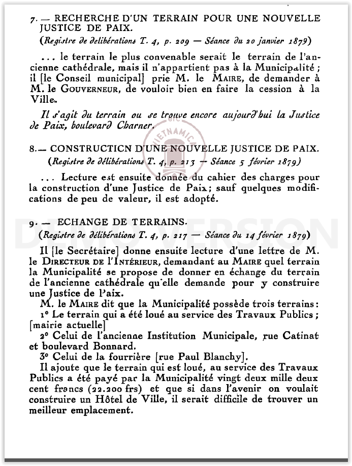 C:\Users\CHAPLAIN\Desktop\PREMIERES EGLISES\1863 26 07  TROISIEME EGLISE OU PREMIERE CATHEDRALE\9 1879 01 20  TERRAIN ANCIENNE EGLISE POUR JUSTICE DE PAIX   extraits-des-registres-de-deliberations-de-la-ville-de-saigon-1867-1916_1935_tome_x.PNG