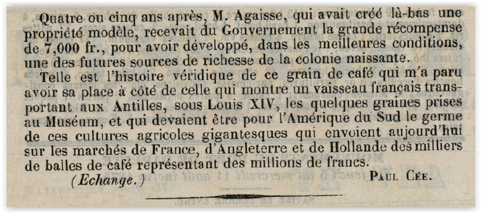 C:\Users\CHAPLAIN\Desktop\HISTOIRE DU CAFE AU VIETNAM\1880-1900 LES PREMIERES PLANTATIONS\3bb 1875 08 13 AGAISSE HIST DU CAFE.PNG