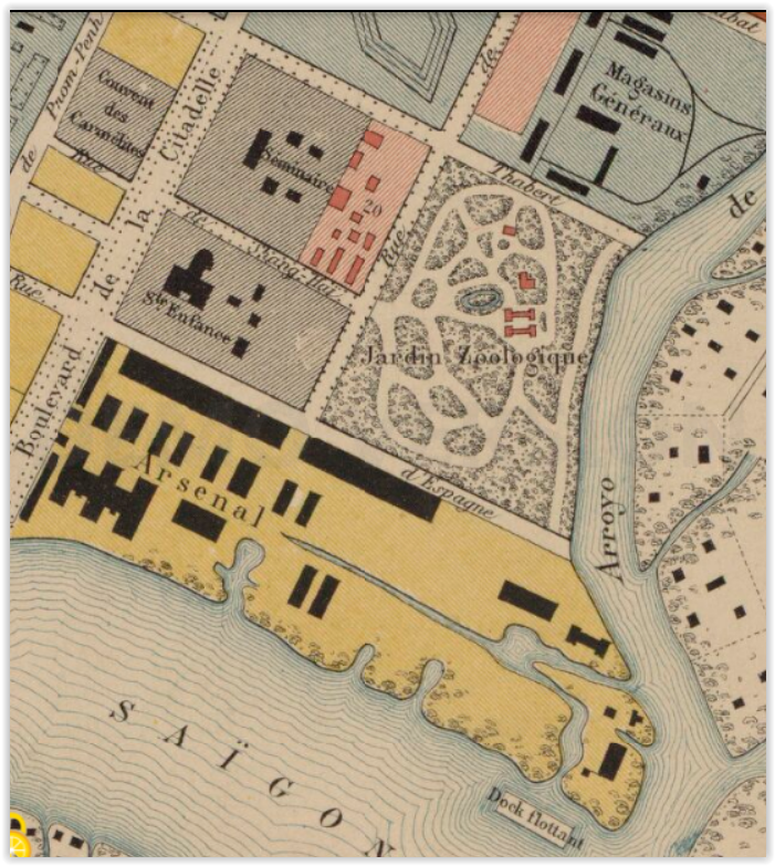 C:\Users\CHAPLAIN\Desktop\HISTOIRE DU CAFE AU VIETNAM\1868-1876 LES PREMIERES PLANTATIONS\20 1878 Plan de la ville de Saigon (Cochinchine) CHALLAMEL Ainé.PNG